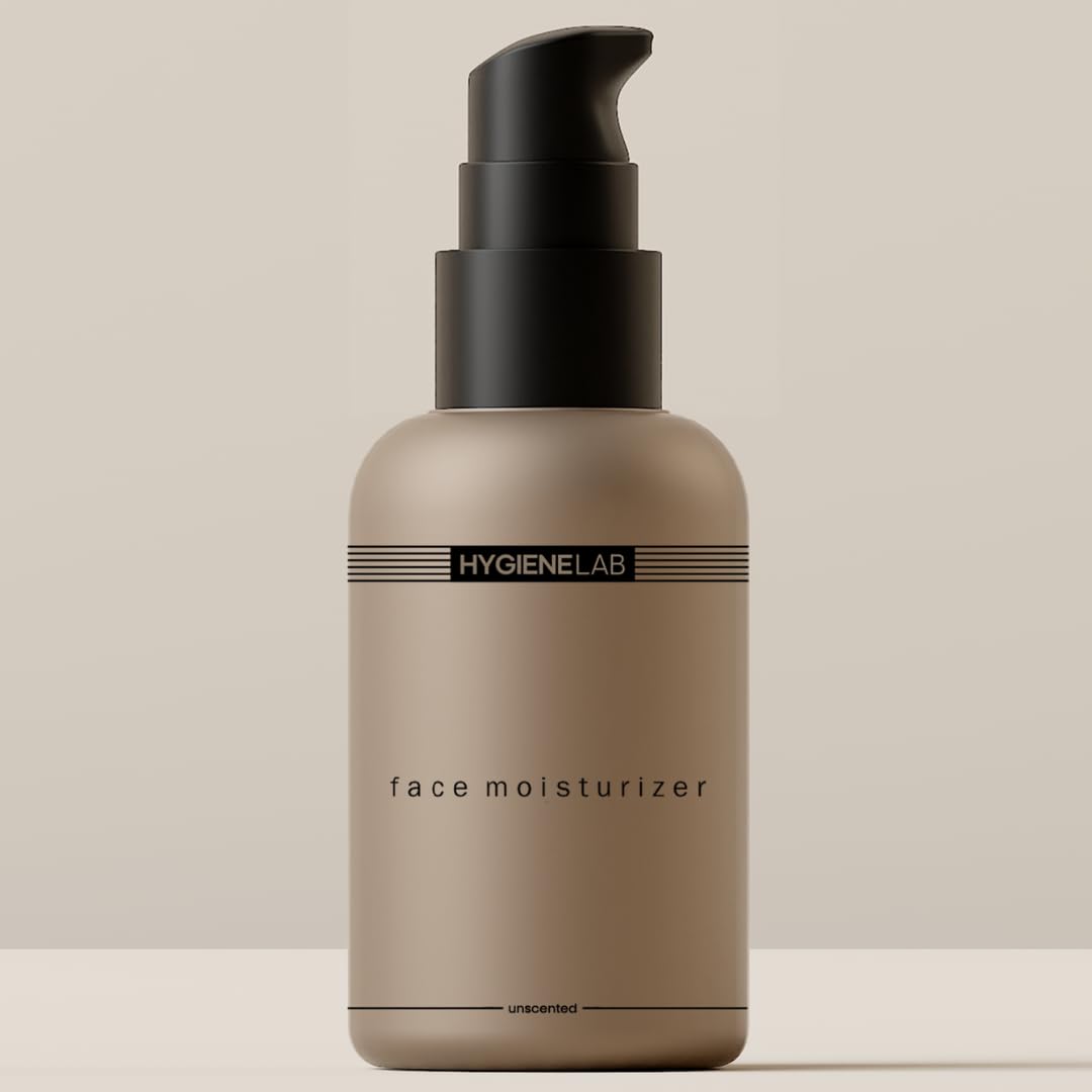 HygieneLab face moisturizer bottle unscented hydration for all skin types