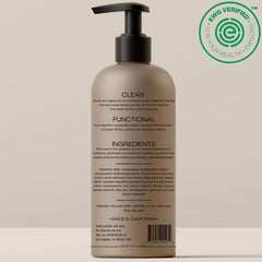 HygieneLab men's natural body wash close-up shows lavender sands aroma.