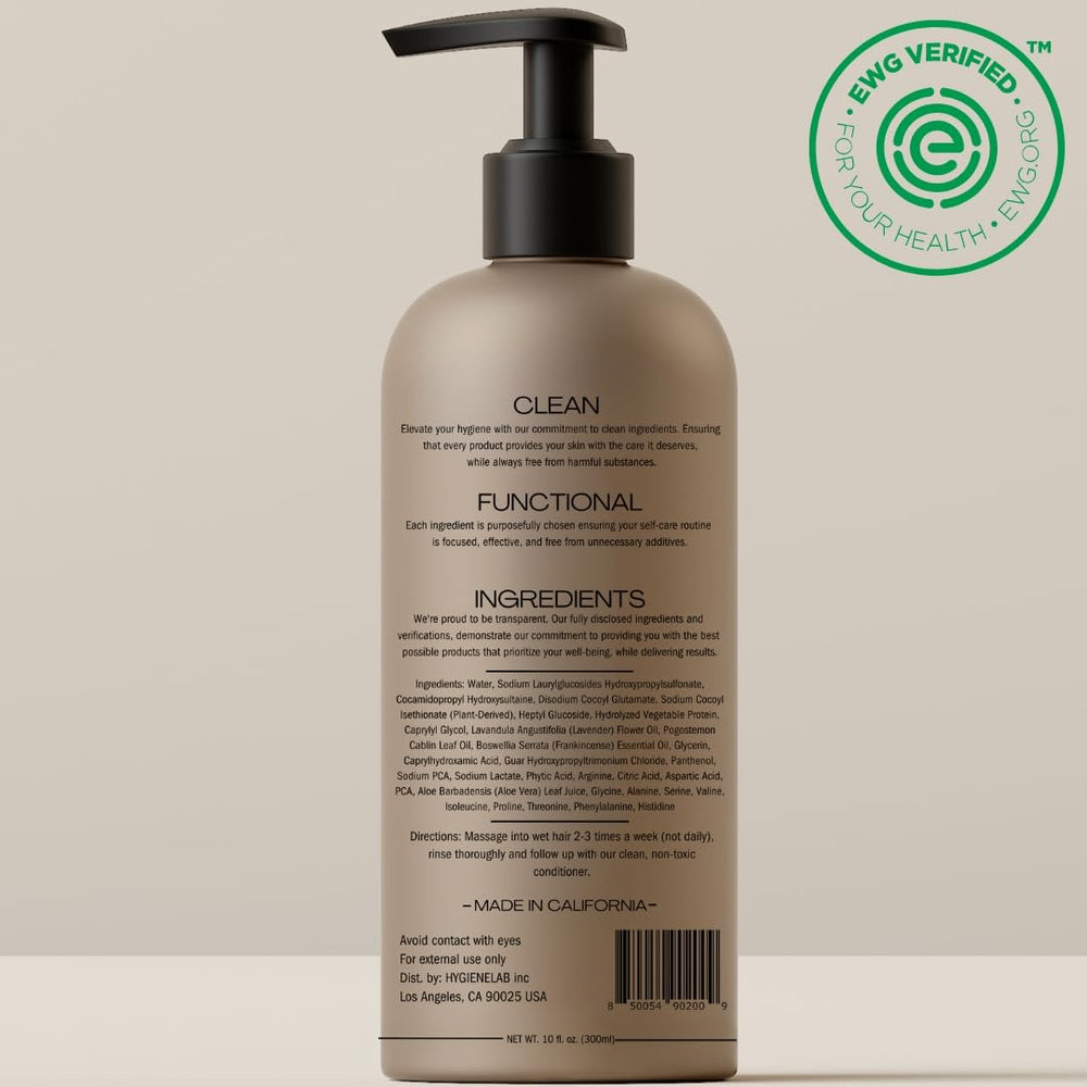 HygieneLab Mens Shampoo foamy lather during application