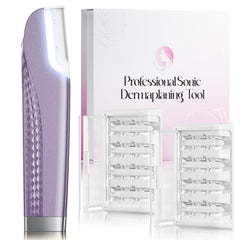 Hyhail Dermaplane Razor front view in purple for precise facial hair removal