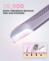 Hyhail Dermaplane Razor LED light enhances precision during use