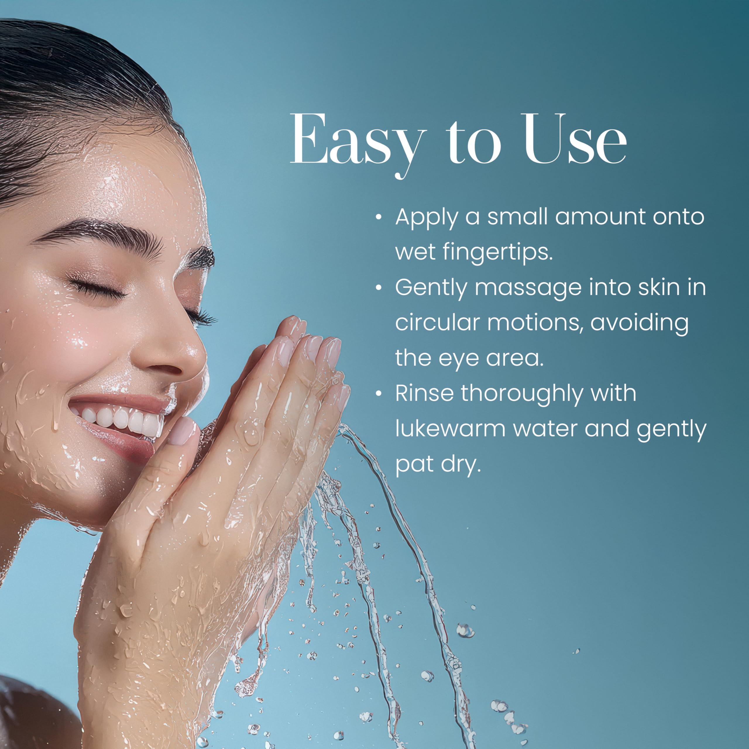 Hylunia cleanser on bathroom shelf for daily facial care.
