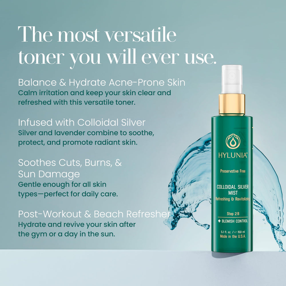 Hylunia Colloidal Silver Mist Toner after-wax use soothing irritation