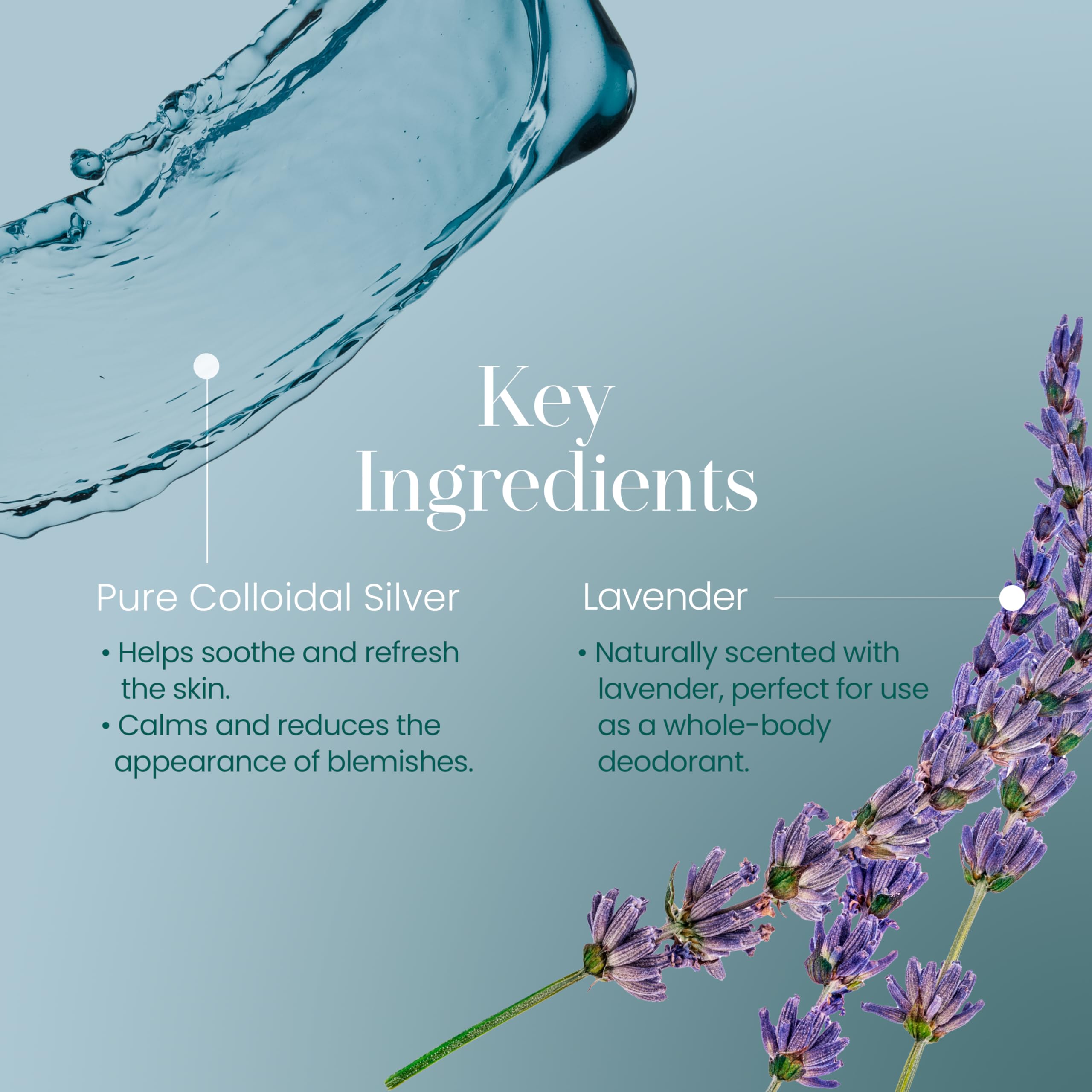 Hylunia Colloidal Silver Mist Toner lavender-infused formula for gentle care