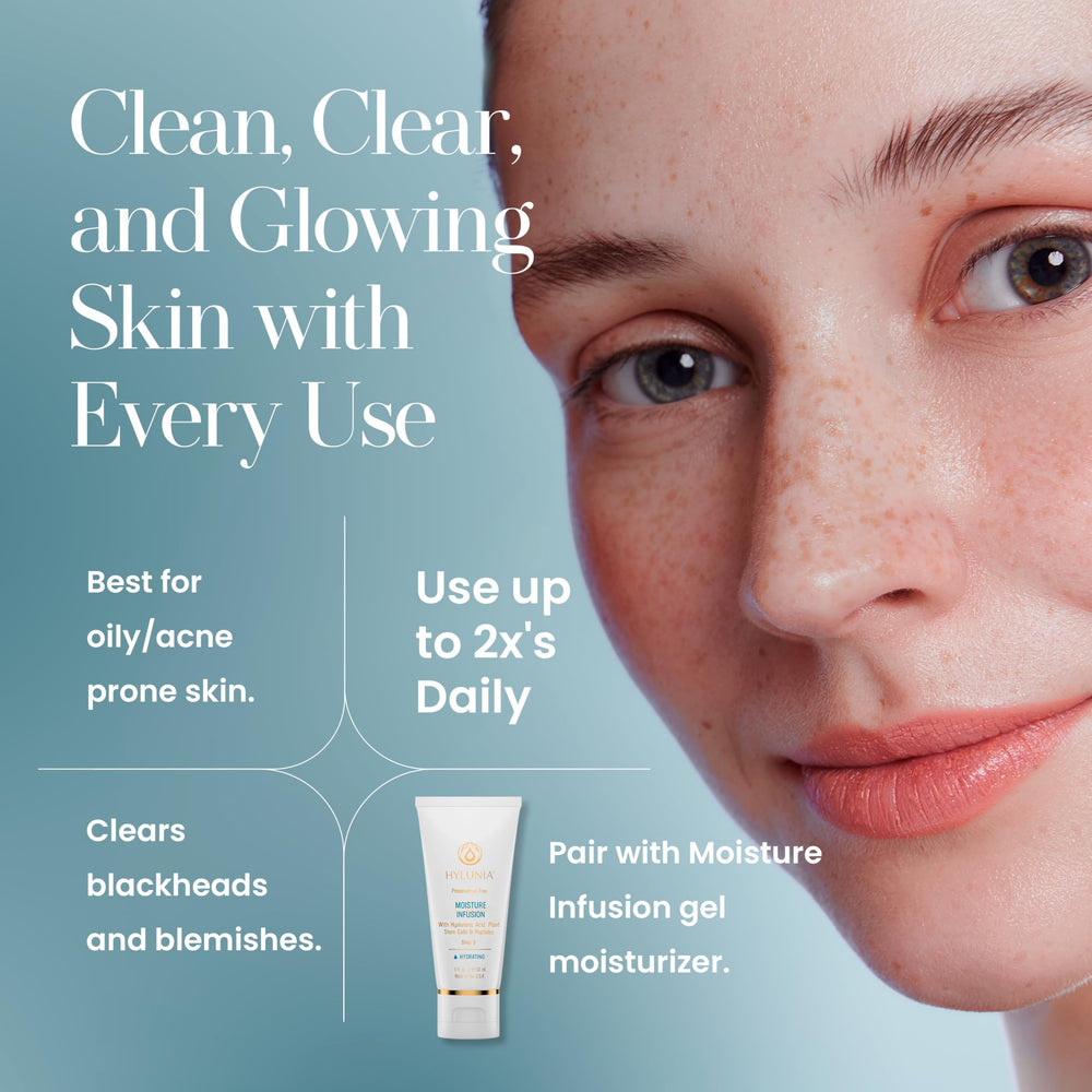 Hylunia packaging emphasizes clean ingredients and user-friendly dosing.