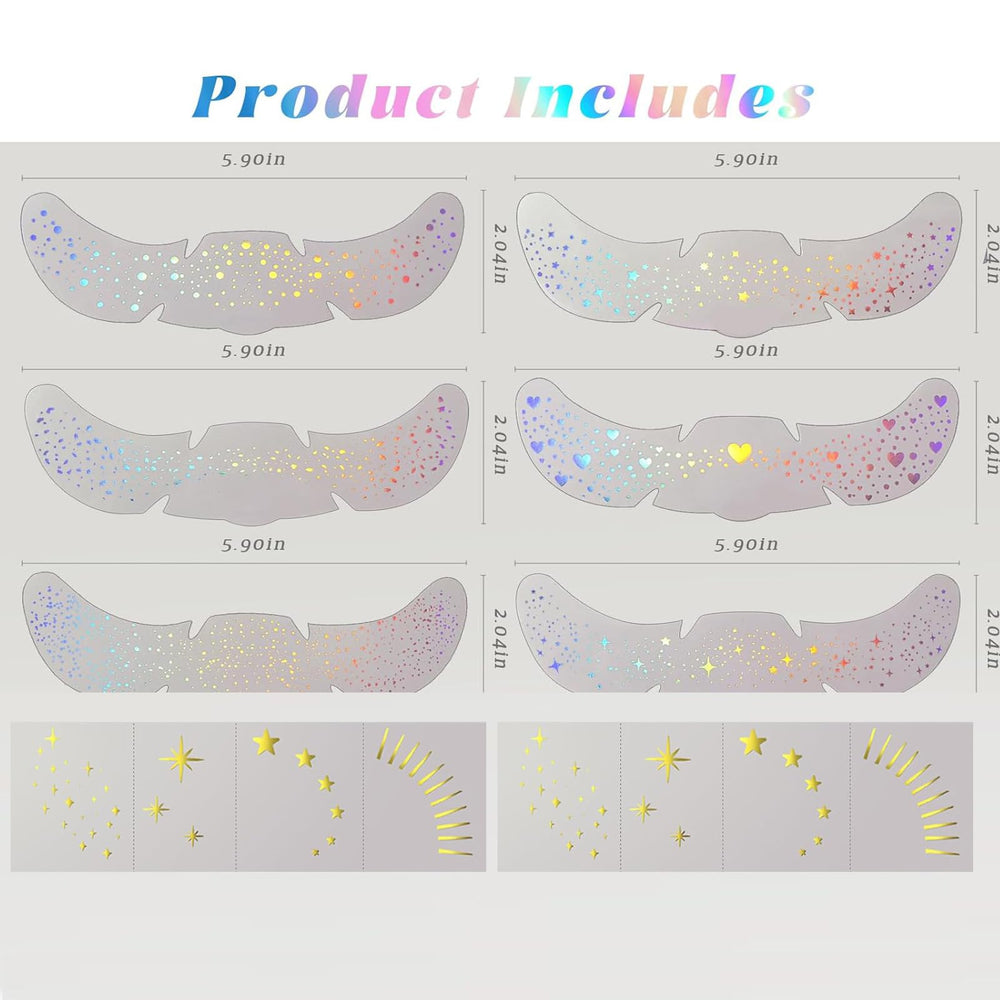 Hymik festival party patches collection for vibrant, luminous accents