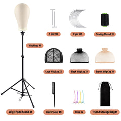 HYOUJIN 23-inch foam head on tripod for secure styling