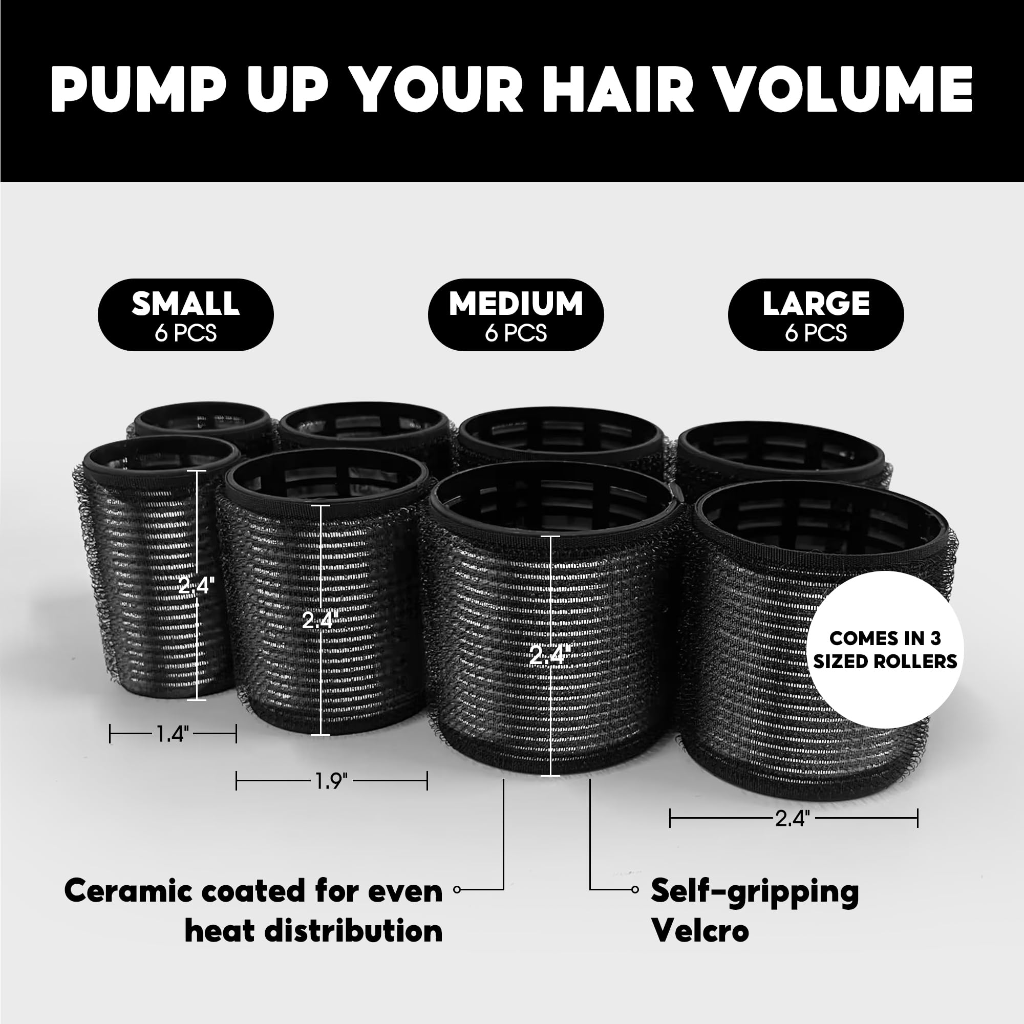 HYOUJIN 36mm roller for tight, retro curls and precise styling.