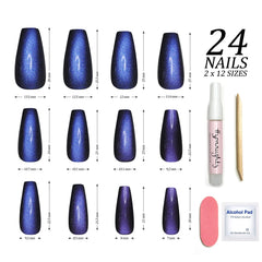 Hypnaughty Stardust Cat Eye nail kit shows glue and tools for easy application.