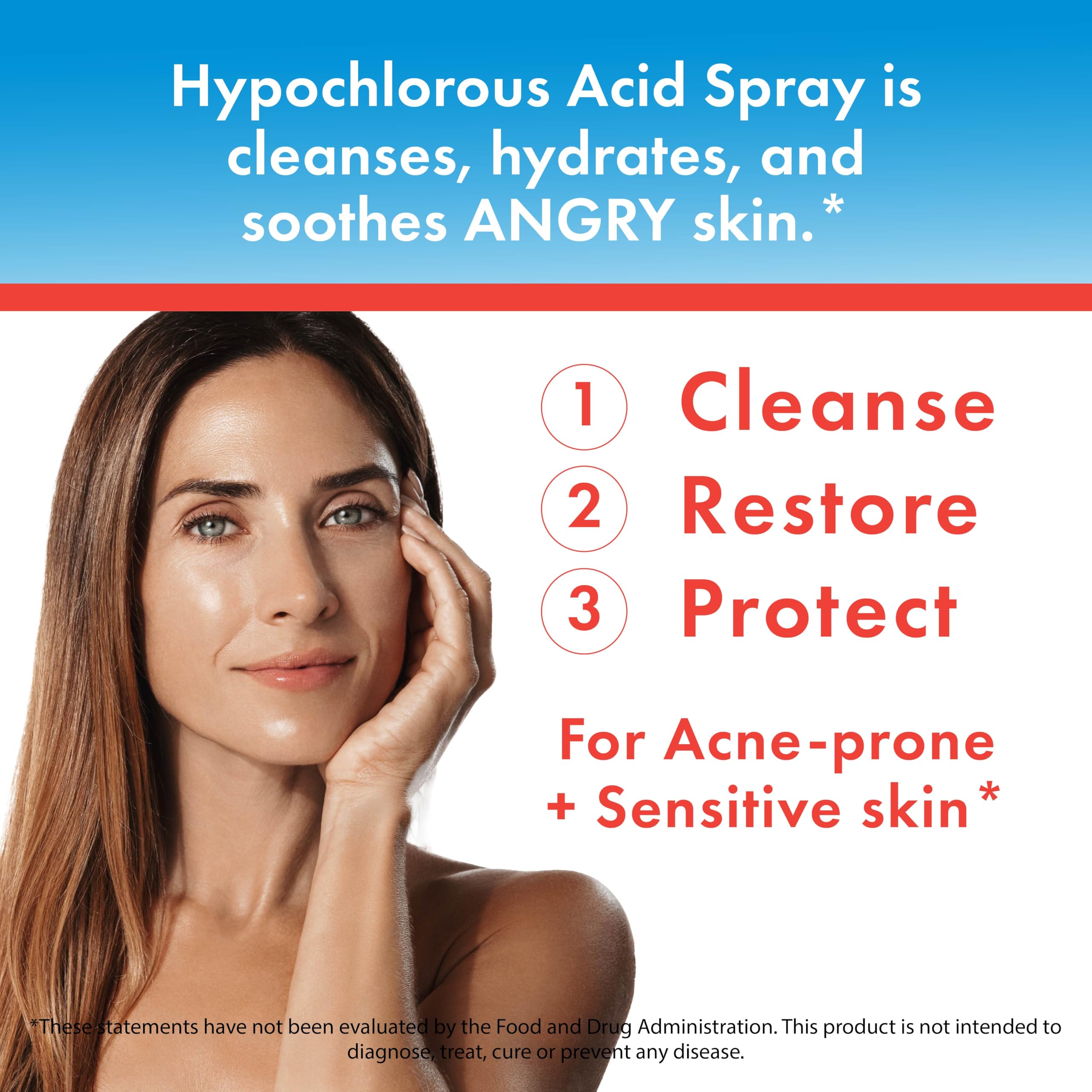HypoClear close-up label highlights pH-balanced, skin-friendly formula.
