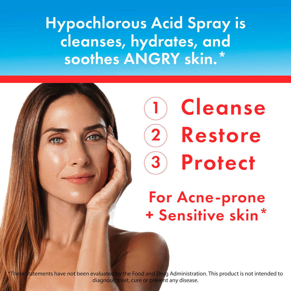 HypoClear close-up label highlights pH-balanced, skin-friendly formula.