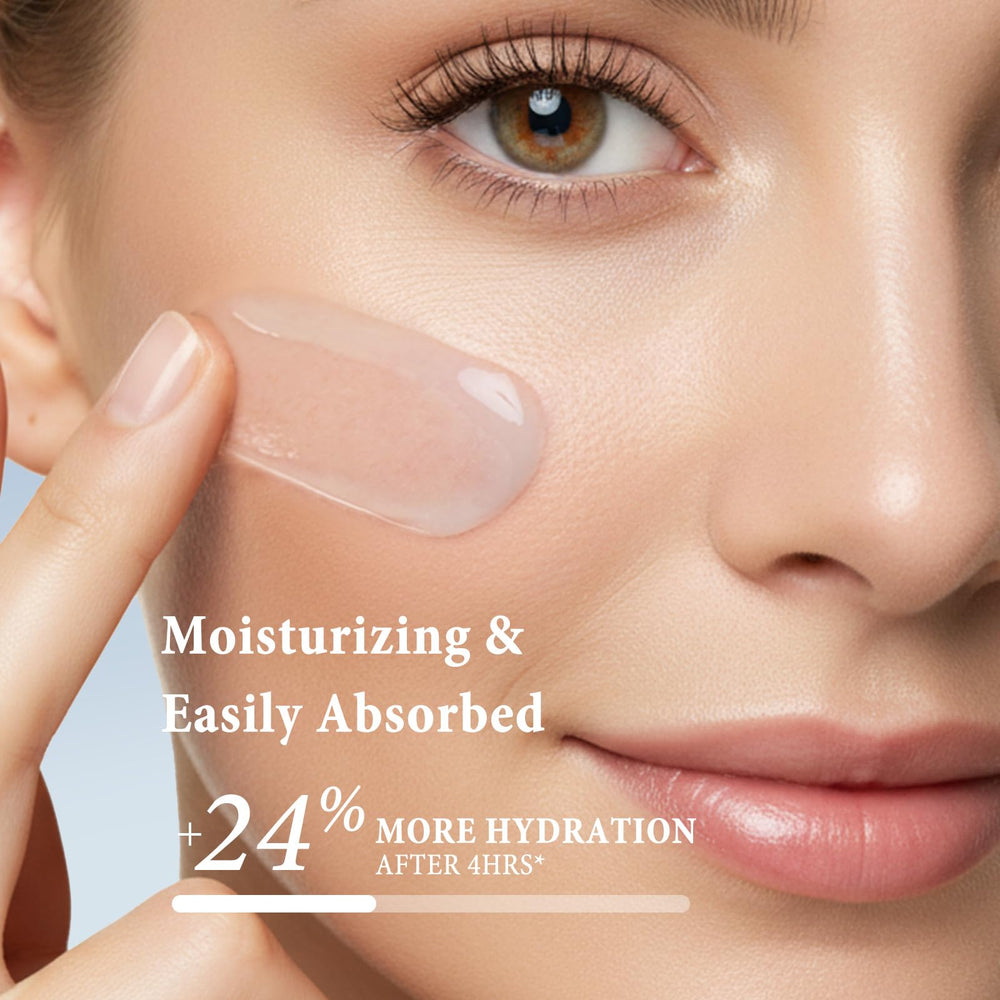 Hyuxeo Retinol Serum texture on hand reveals smooth, fast-absorbing hydration