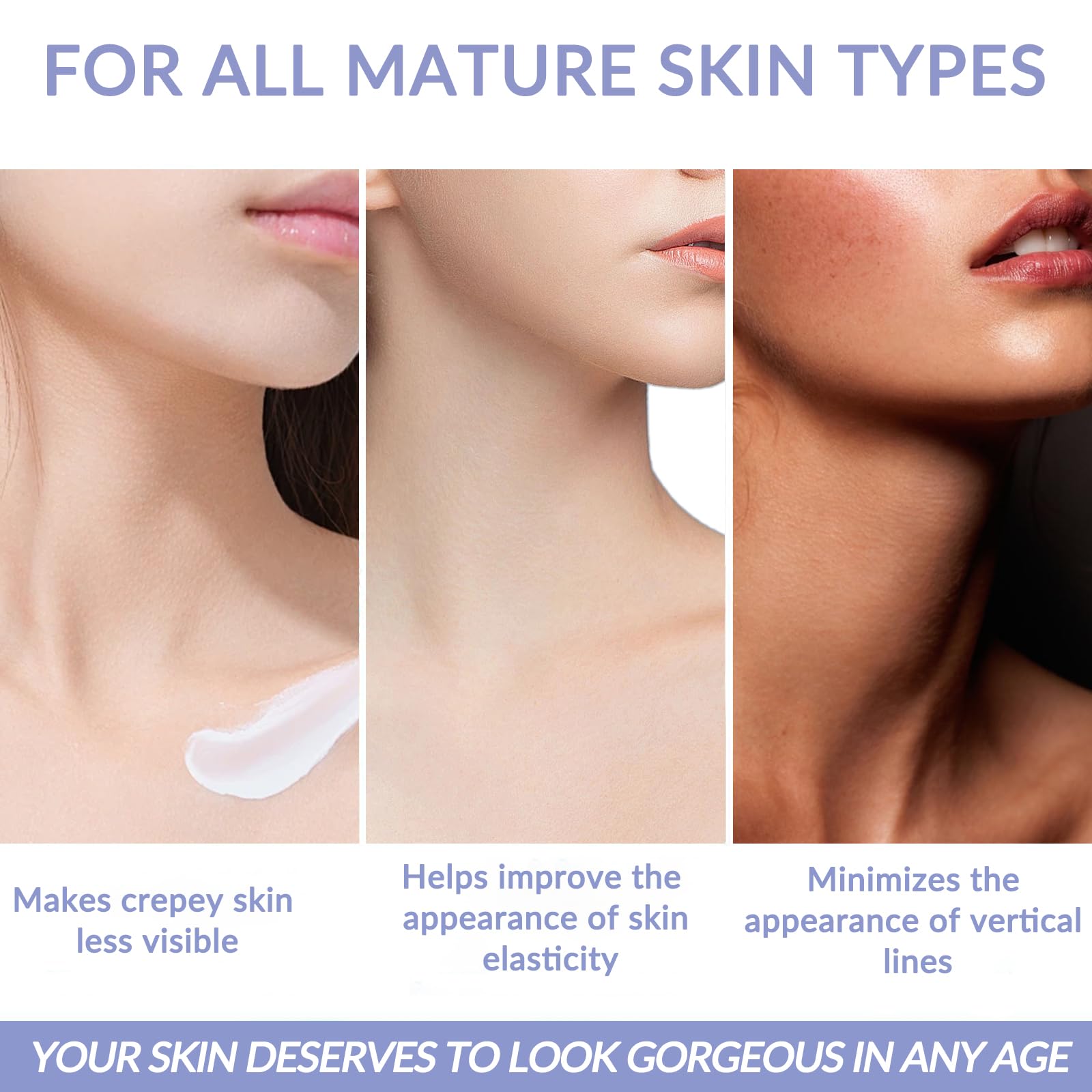 Hywestger Neck Cream skin-tone evening application demonstrates refined complexion.