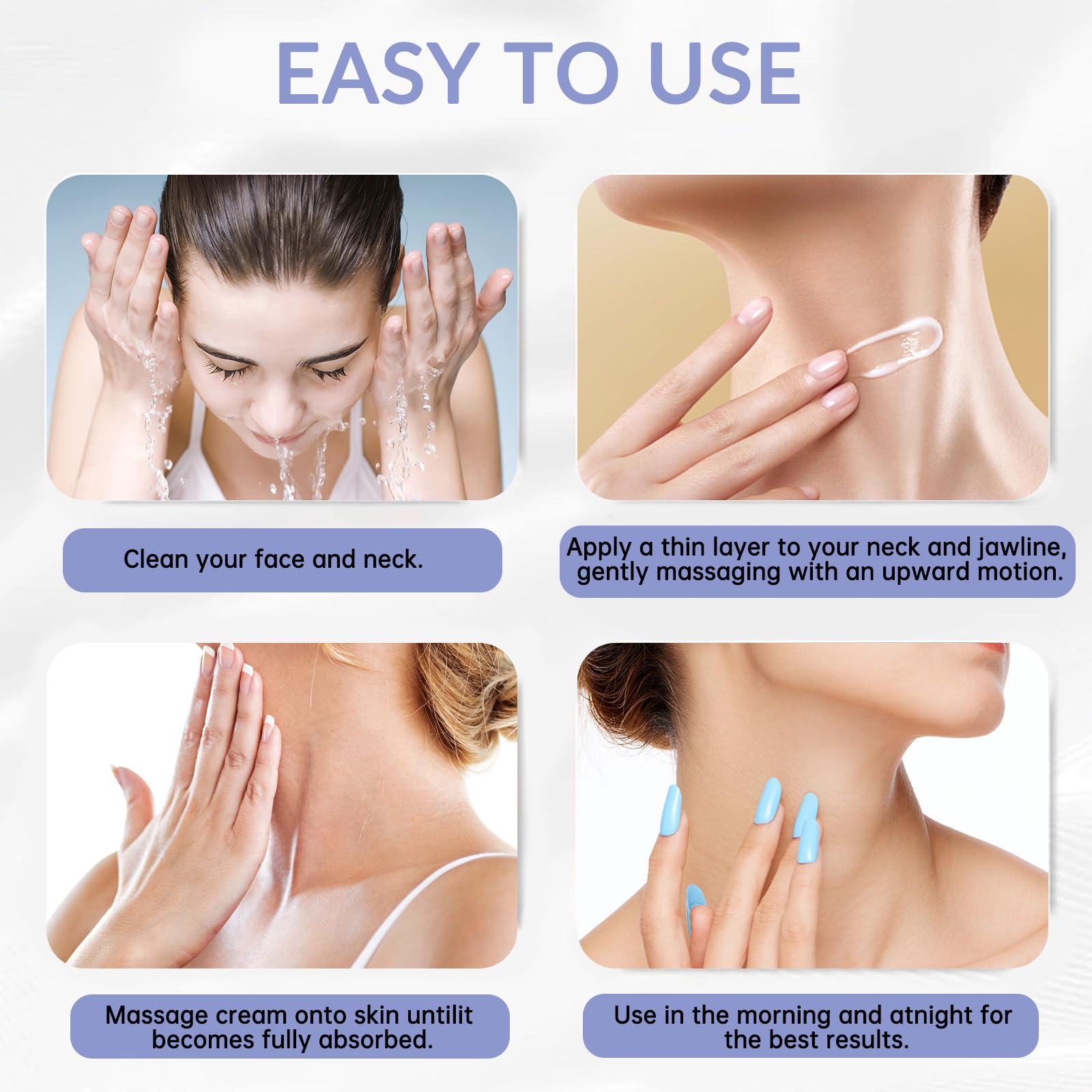 Hywestger Neck Hydration Cream moisture boost visible on skin.