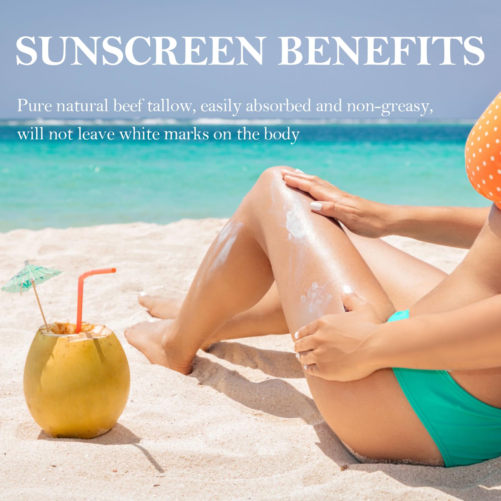 HZENPPOR Beef Tallow Sunscreen travel-size jar fits easily in a bag.