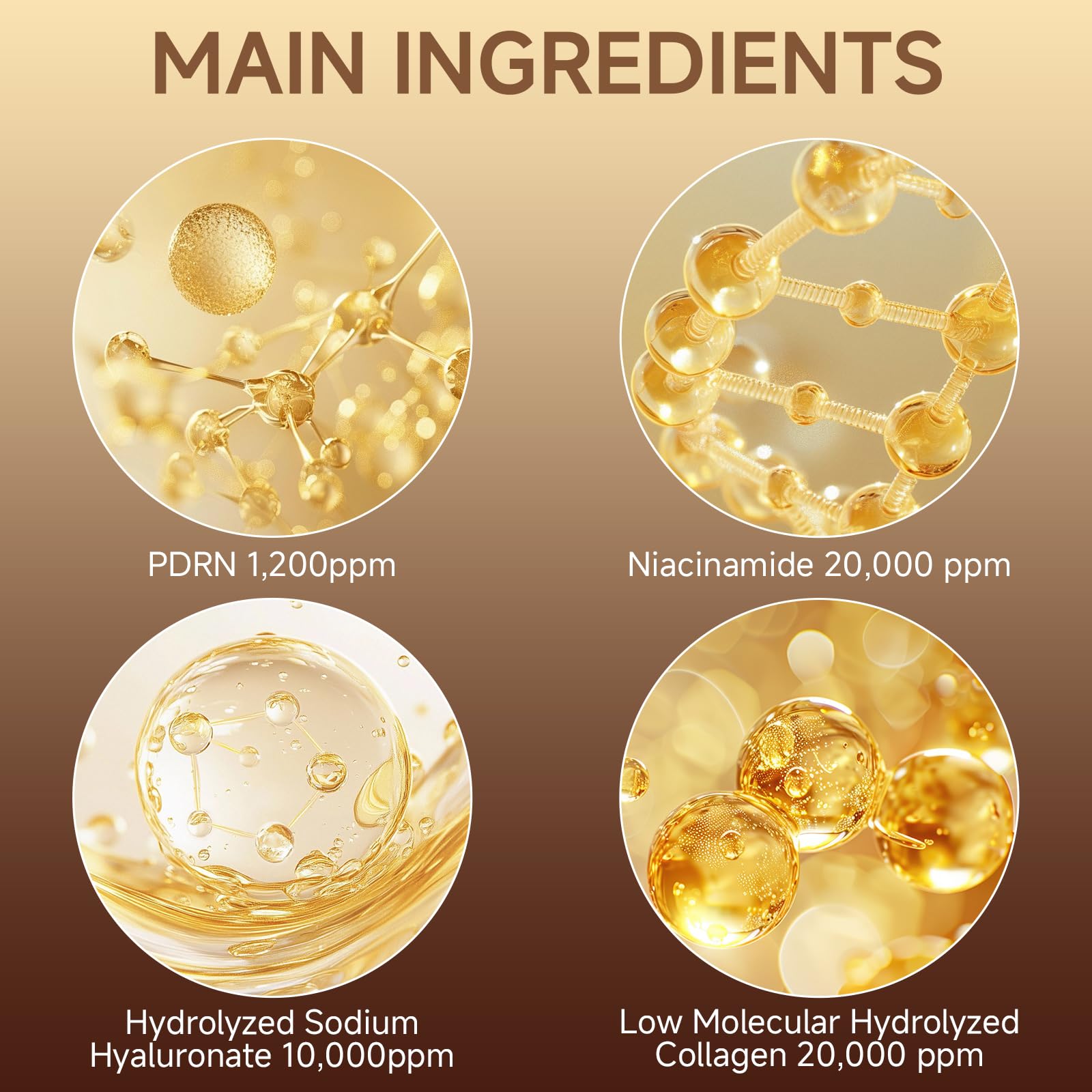 HZENPPOR PDRN Serum Cream texture swatch for smooth application.