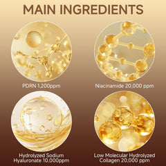 HZENPPOR PDRN Serum Cream texture swatch for smooth application.