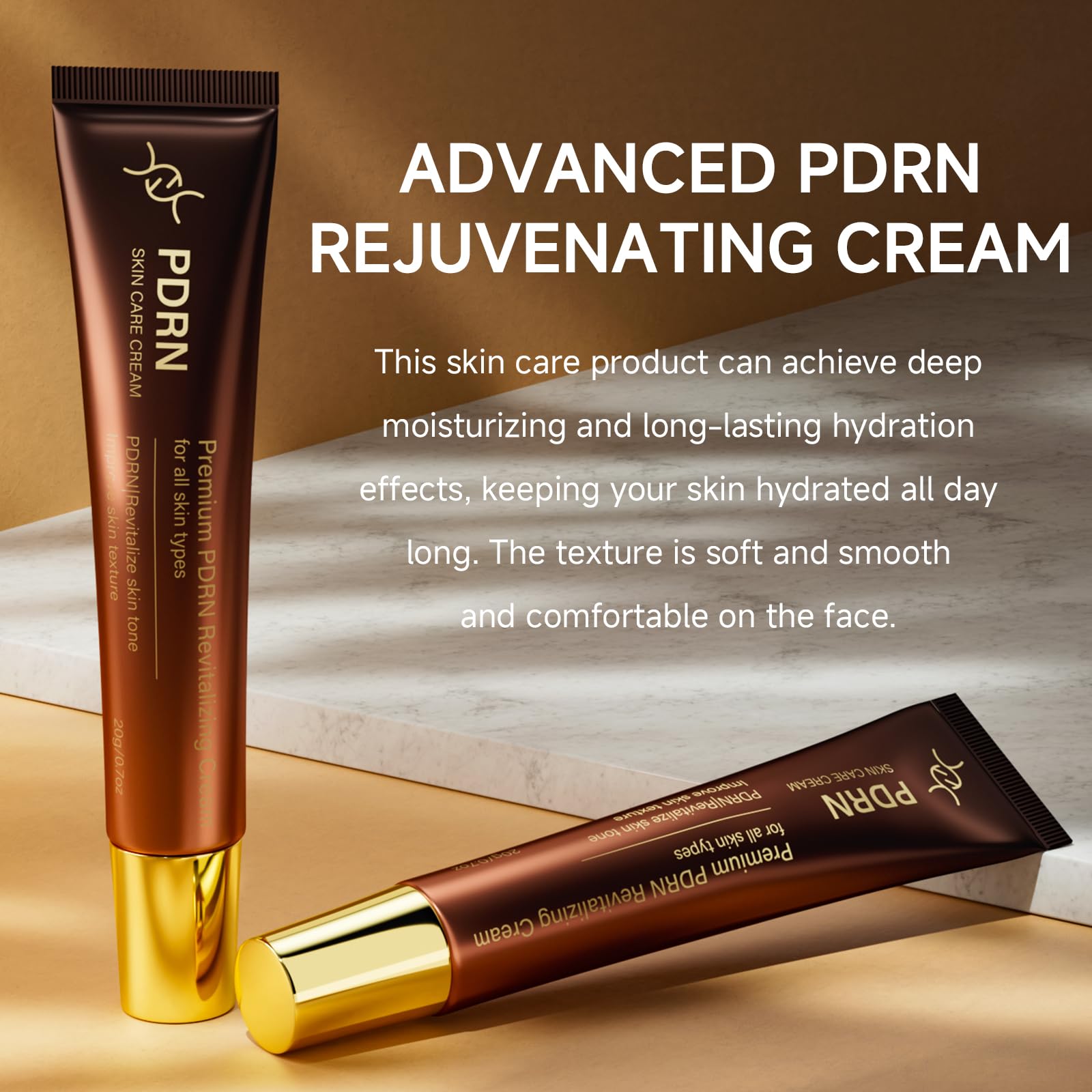 Day and night use shot of HZENPPOR PDRN Serum Cream.