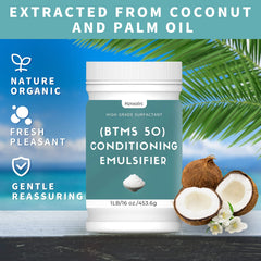 Hznxolrc BTMS 50 texture close-up highlights silky conditioning benefits.