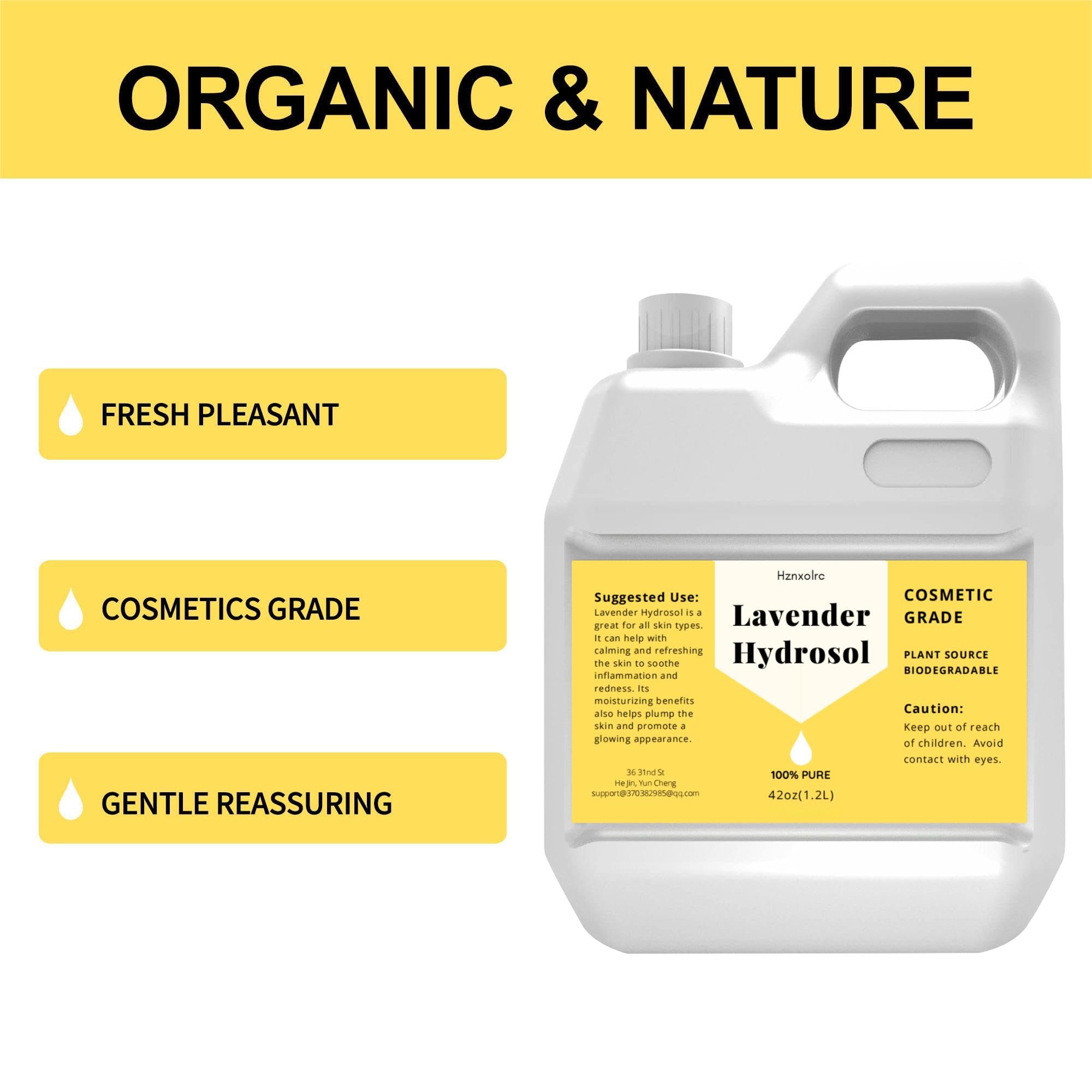 Hznxolrc lavender hydrosol pour bottle for easy skincare use