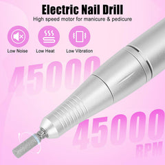HZXINWANG rechargeable nail file with LCD display for precise speed control.