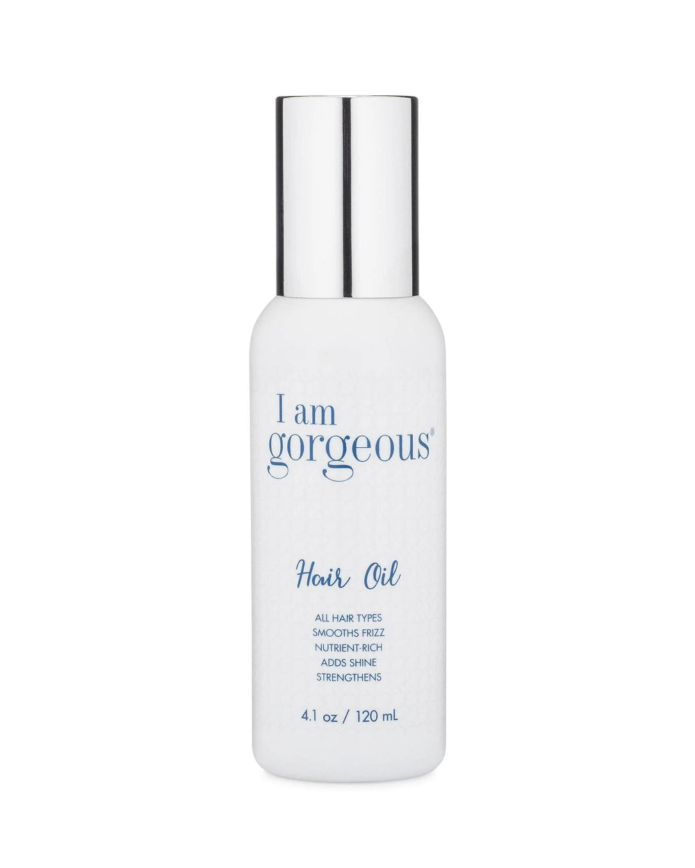 I am gorgeous bottle pour demonstrates lightweight hydration for frizz control.