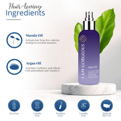 I am gorgeous frizz-control-closeup captures a smoother, calmer texture.