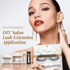 i•ENVY VLuxe Extended close-up of lashes for a natural, fluttery effect.