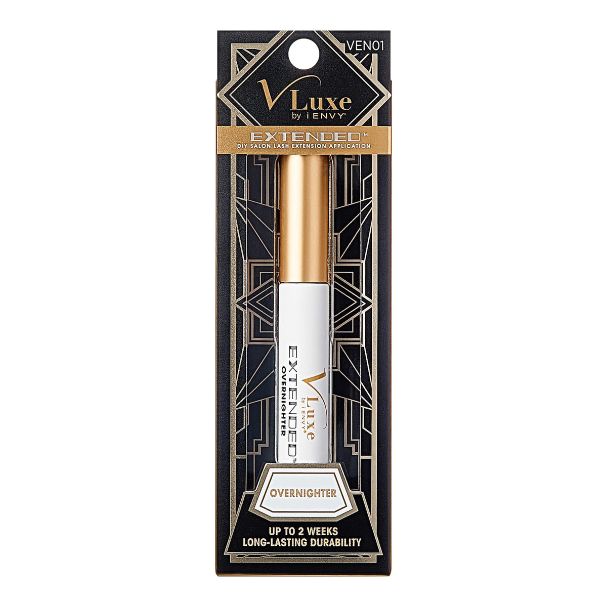 i•ENVY Overnighter packaging shows compact, beginner-friendly kit for at-home lash upgrades.