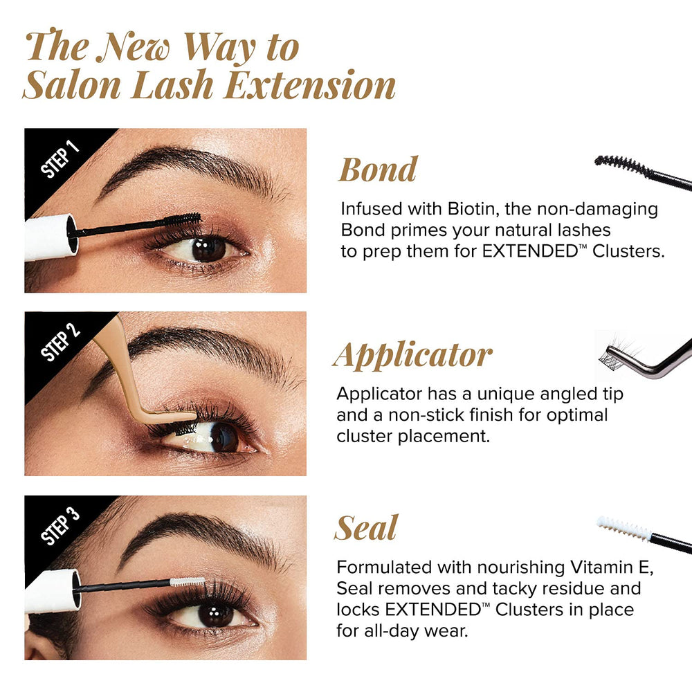 i•ENVY VLuxe Extended lashes offer versatile lengths for customized looks.