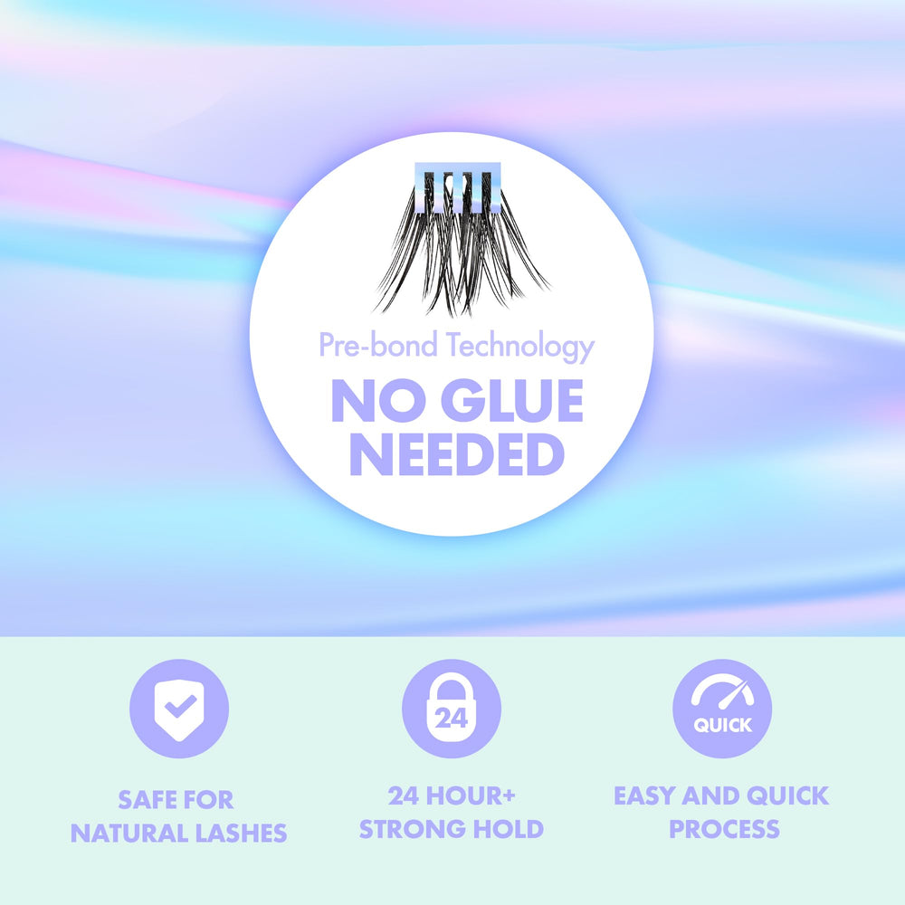 i-ENVY Press&Go reusable lash clusters preserving hold without residue