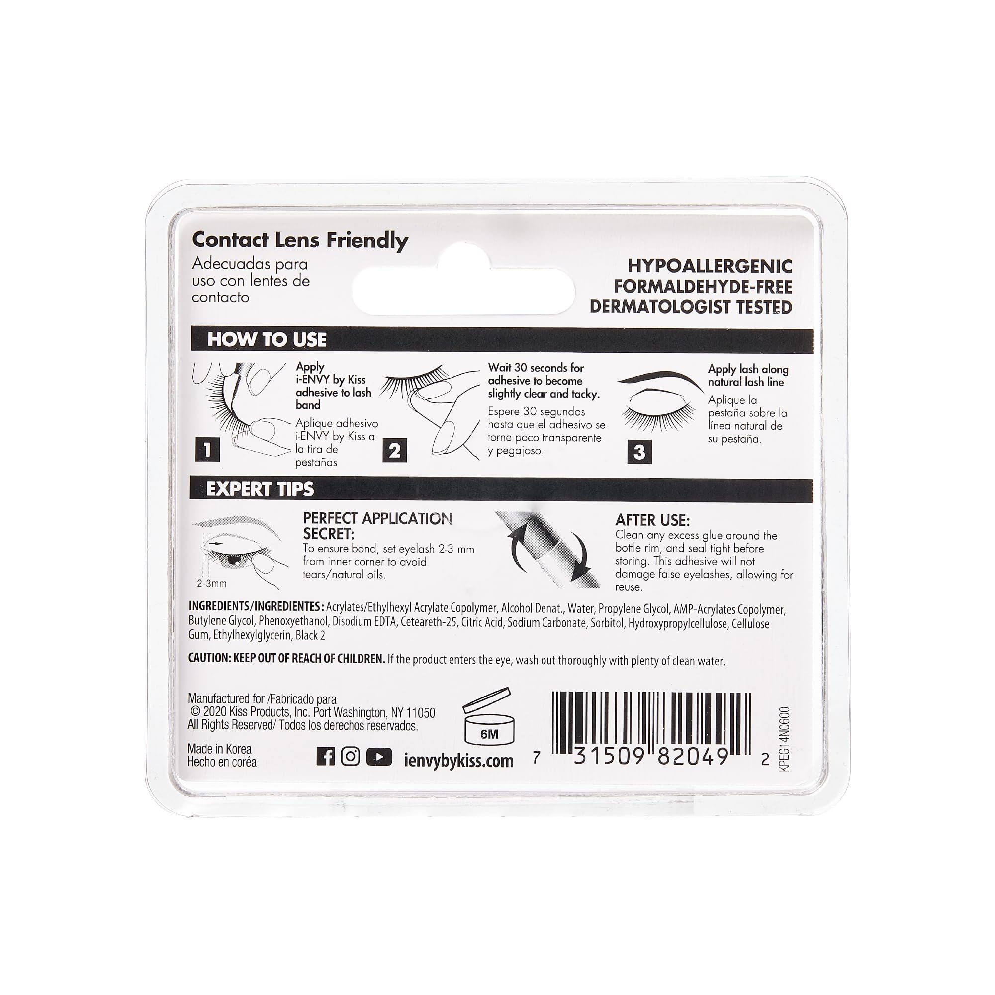 i-ENVY clear glue option offers natural lash blend and seamless bonding