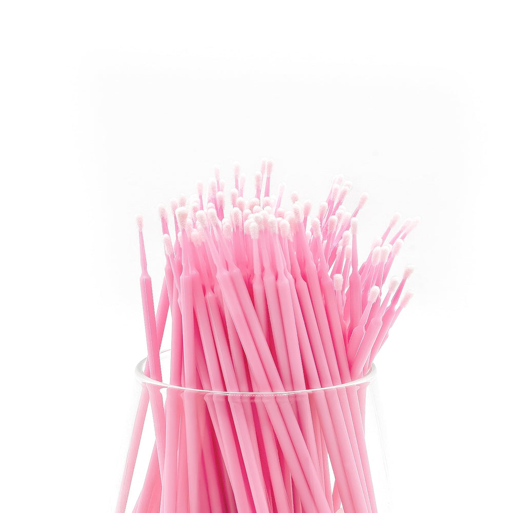 i-Laesh lint-free micro brush wands for clean, sanitary beauty applications.
