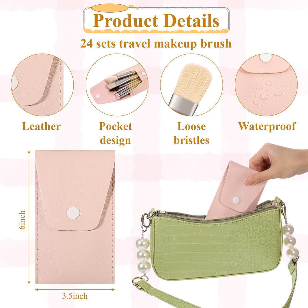 IANFAN eight-brush set displayed in compact packaging for travel-ready beauty.