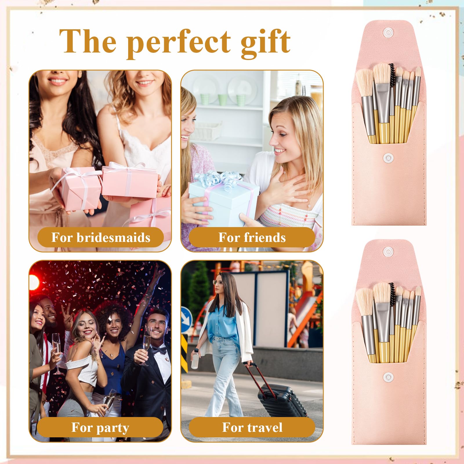 IANFAN gift-ready travel brush set ideal for bridesmaid favors.