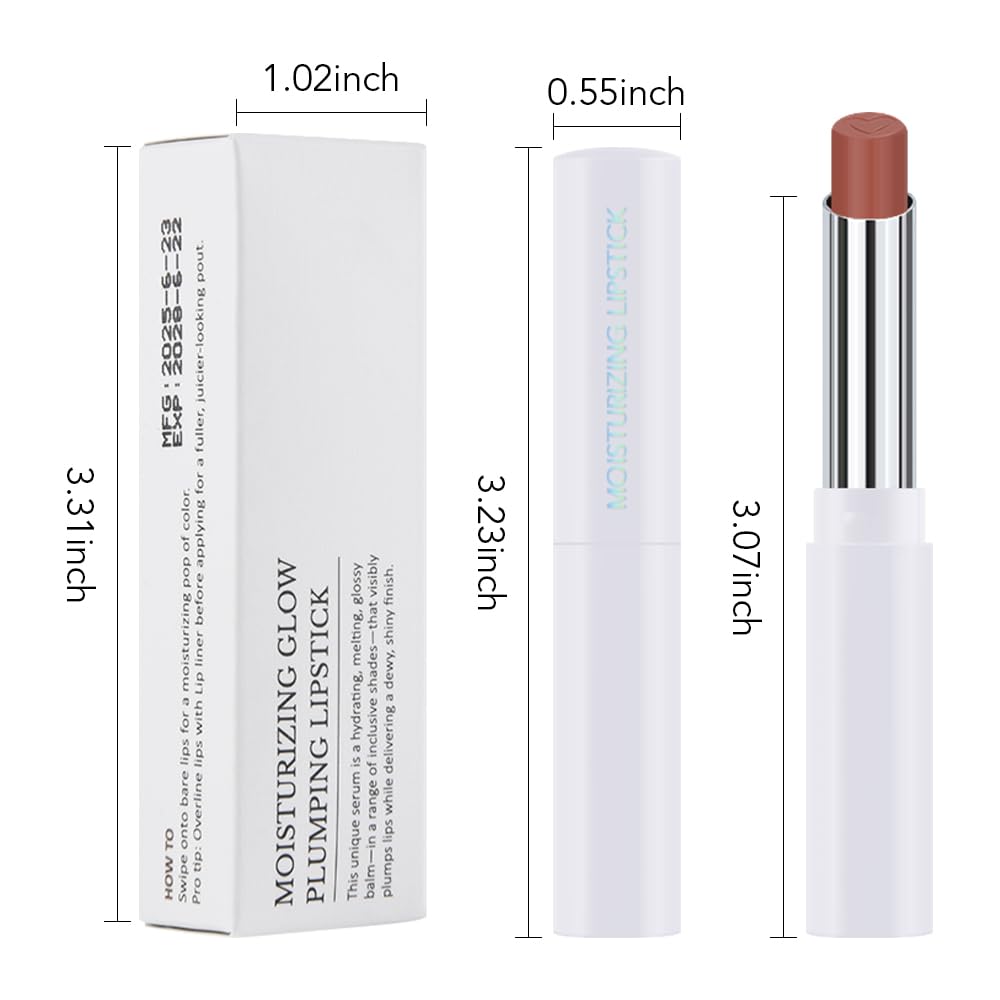 IATMOMOD Mauve Brown Tinted Lip Balm smear-free color finish