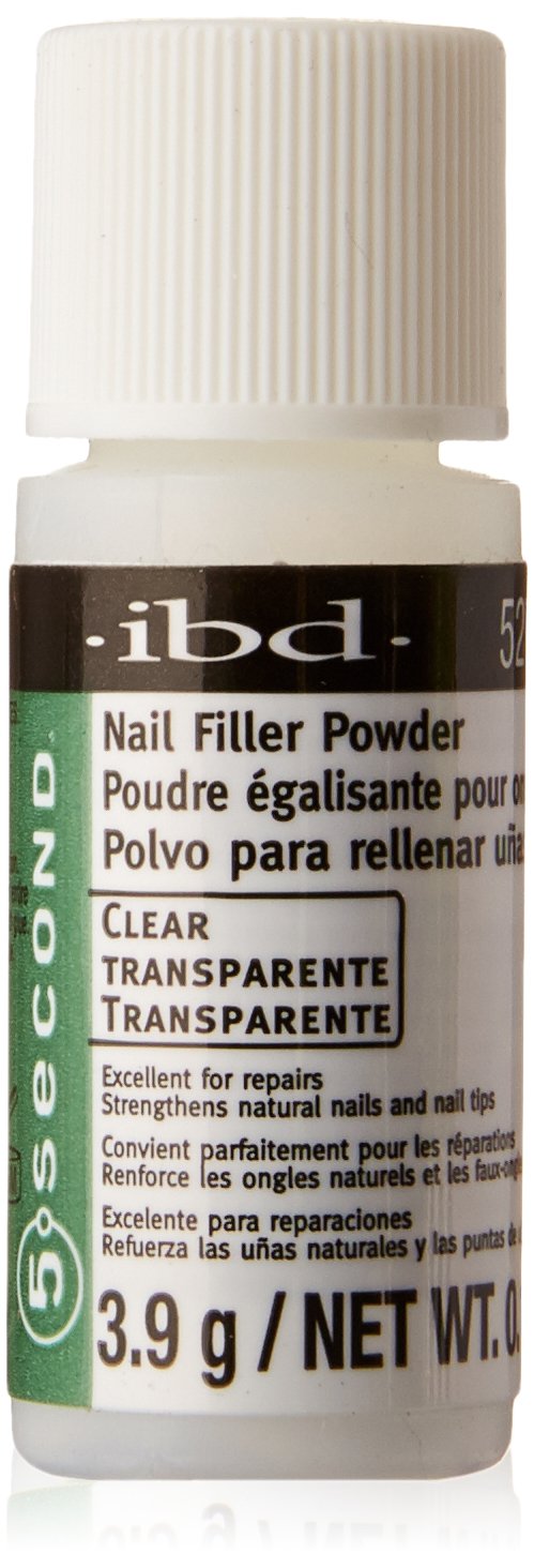 IBD 5 Second Nail Filler powder used with glue for quick nail repair.