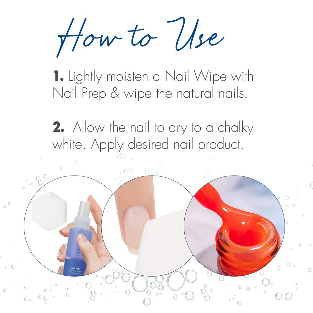 IBD Nail Prep Spray label ensures confidence in a USA-made, cruelty-free formula.