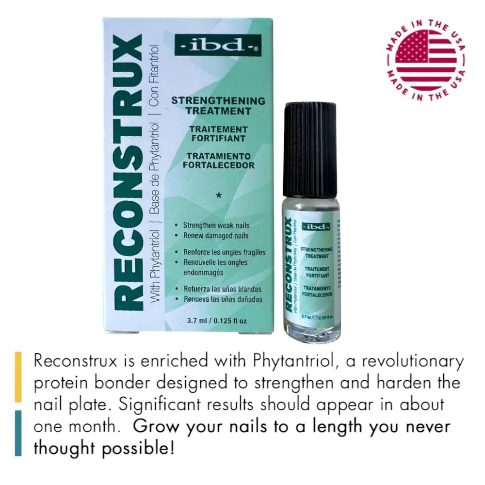 IBD Reconstrux healthy nails progress image showing growth over time.
