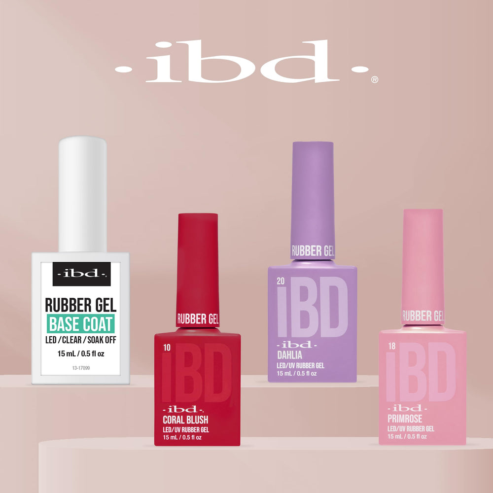 IBD Rubber Base Gel soak-off process highlighting effortless removal.