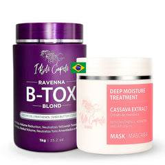 I Belli Capelli Ravenna B-tox kit box and bottle for smoothing