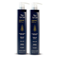 I Belli Capelli Torrano cream bottle on counter signaling smooth, frizz-free hair potential