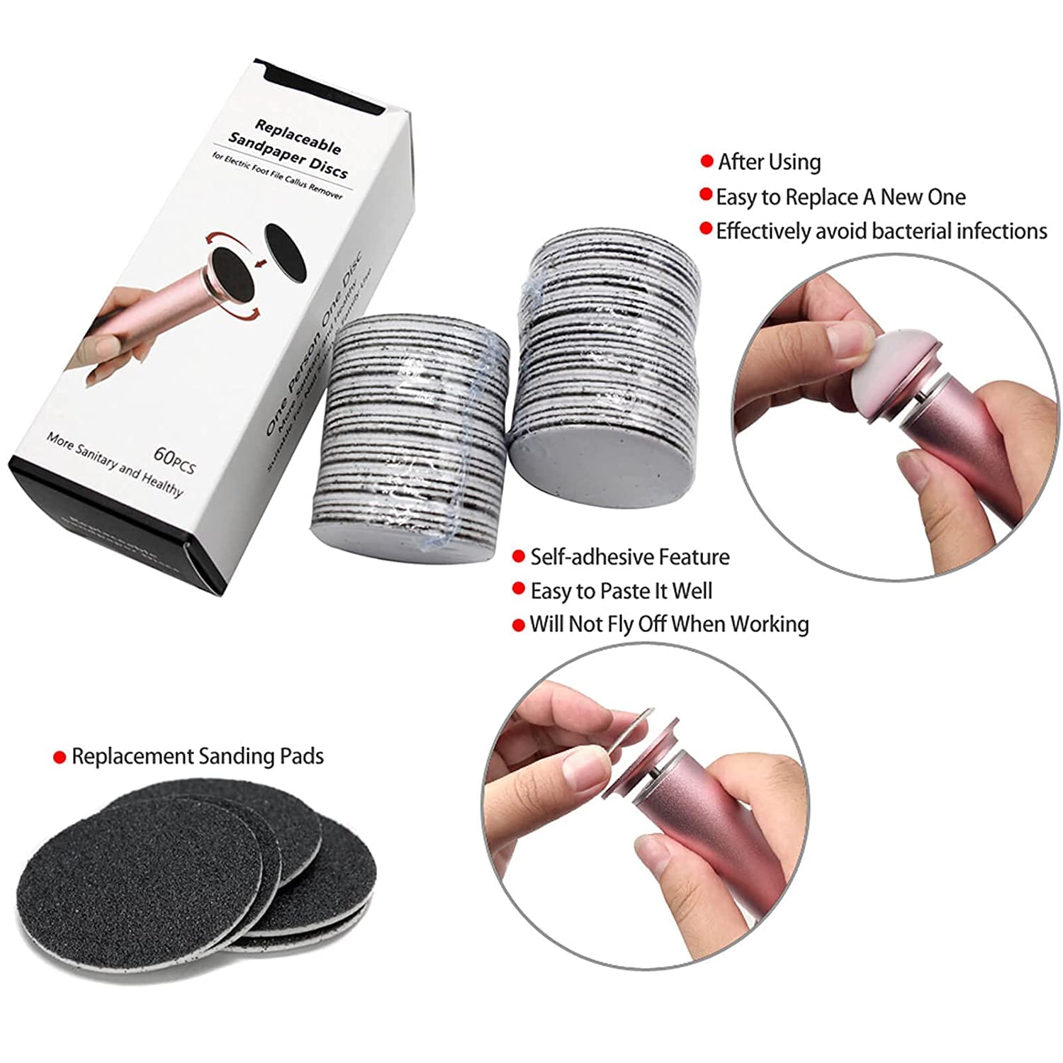 IBN G foot file disc with strong foam backing ready to apply.