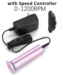 I·B·N G foot sander with speed control dial in use