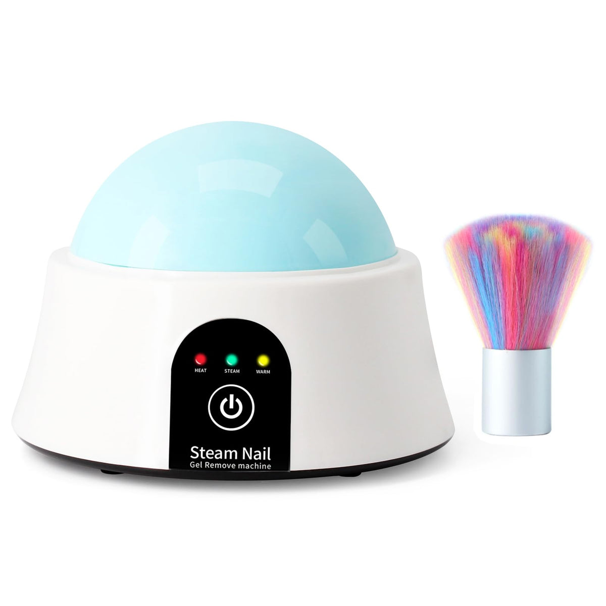 IBN G ISGR-01 blue electric nail soaking bowl, front view for at-home gel removal