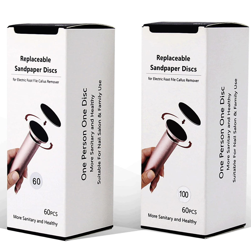IBN G replaceable sandpaper disc 60g rough pack for at-home foot exfoliation.
