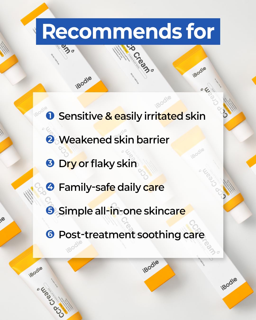 iBodle CCP Cream application on dry skin demonstrates quick absorption.
