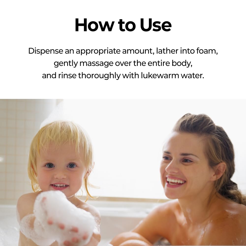 iBodle Deep Cleansing Kids Wash bath time scene promoting easy rinse