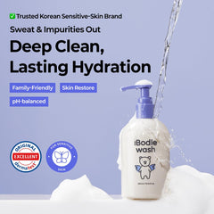 iBodle Deep Cleansing Kids Wash dense bubbles illustrate thorough yet gentle cleansing