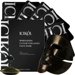 ICIKOL 24K Gold and Caviar mask pack for luxurious facial treatment and hydration